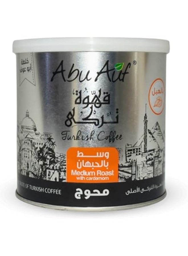 Abu Auf Medium Roast Coffee with Cardamom – 12 Pack x 200g - Image 1